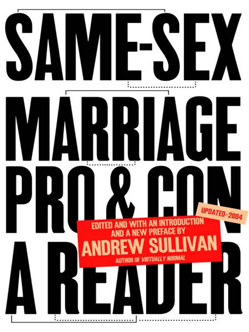 Title details for Same-Sex Marriage by Andrew Sullivan - Available